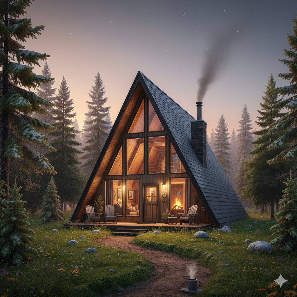 Standard A-Frame Cabin - Luxury cabin accommodation near Bran Castle, Transylvania, Romania